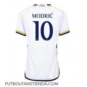 Real Madrid Luka Modric #10 Primera Equipación Mujer 2023-24 Manga Corta